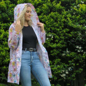 PINK DAISY RAIN JACKET